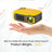800 Lumens Mini Projector, 1080P Supported Portable Movie Projector with HDMI & USB