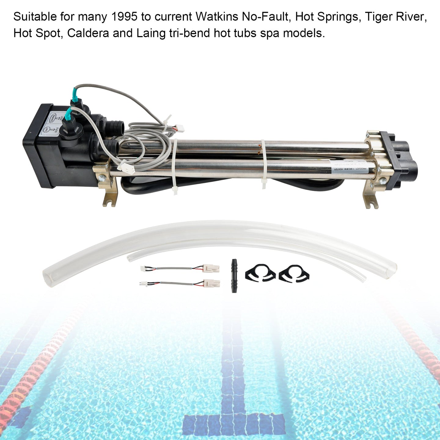 No-Fault 73791 Titanium Spa Heater 4kW for Watkins, Hot Spring Spas