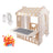 Kids Playhouse with Lights & Building Blocks, Foldable Plastic Outdoor Play Tent for Toddlers & Backyard Fun