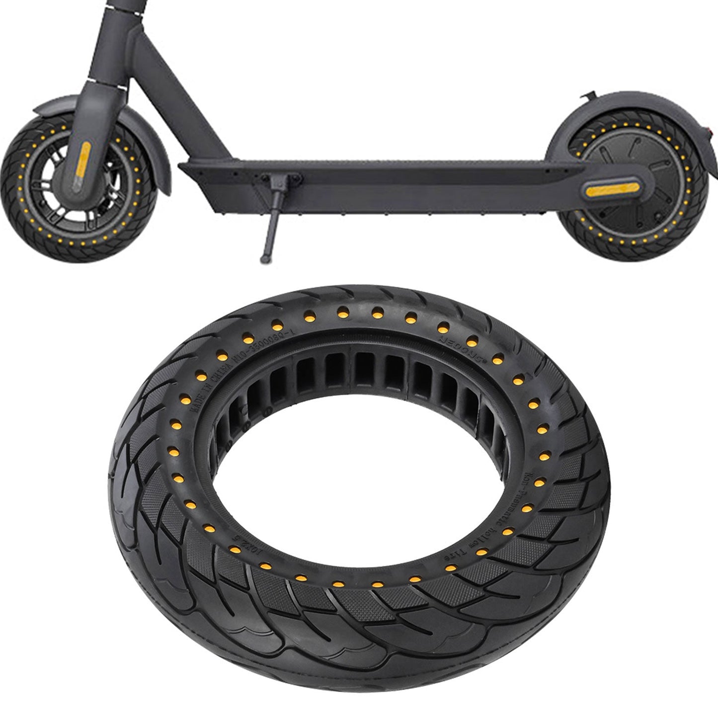 10x2.5 Solid Honeycomb Tire 60/70-6.5 for Ninebot Max G30