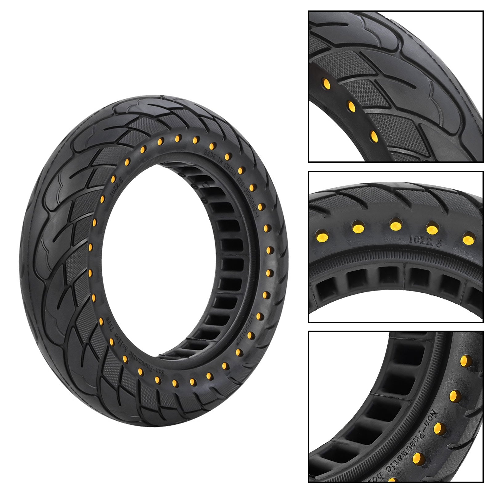 10x2.5 Solid Honeycomb Tire 60/70-6.5 for Ninebot Max G30 (Copy)