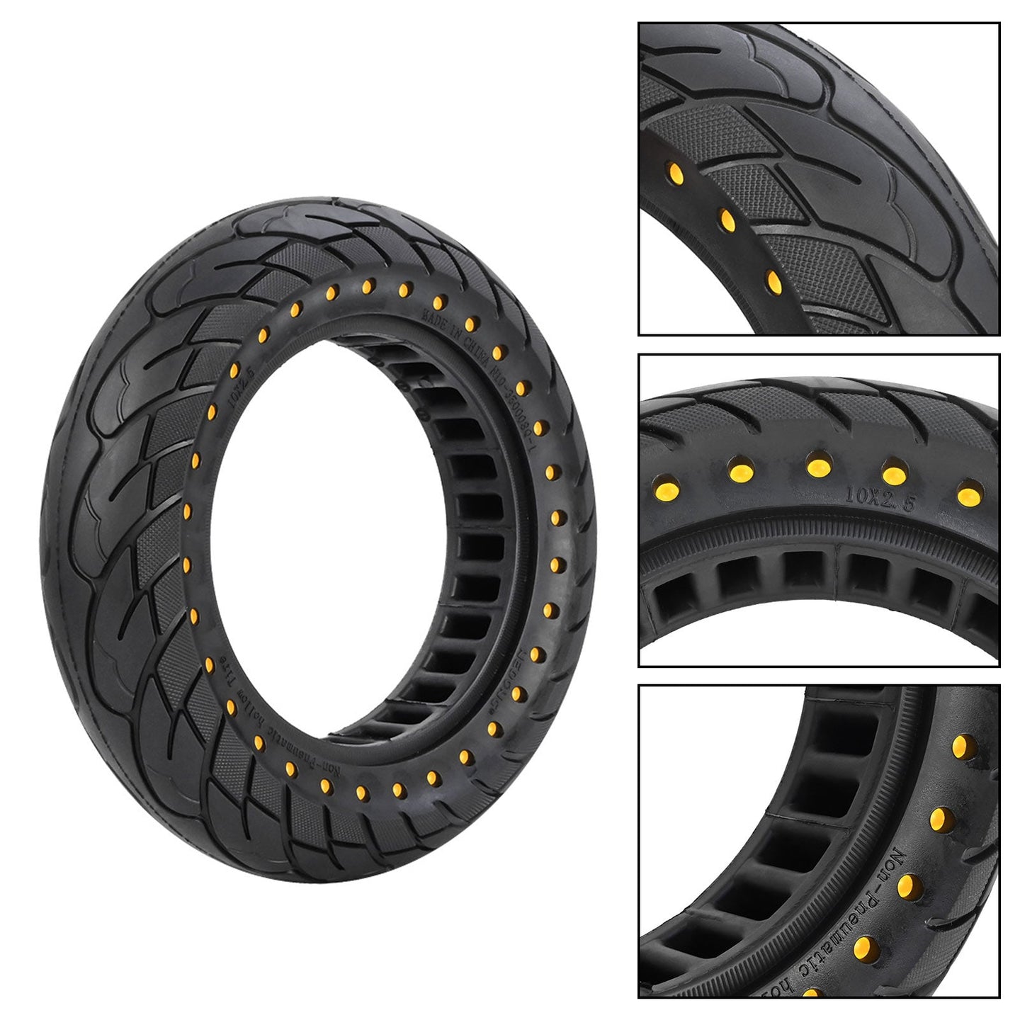 10x2.5 Solid Honeycomb Tire 60/70-6.5 for Ninebot Max G30 (Copy)