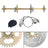 32" Rear Live Axle Kit with Sprocket, Brake & Wheel Hub – Replacement for ATV, Quad & Go Kart
