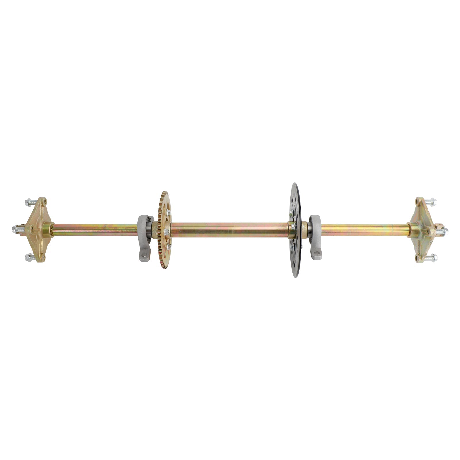 32" Rear Live Axle Kit with Sprocket, Brake & Wheel Hub – Replacement for ATV, Quad & Go Kart