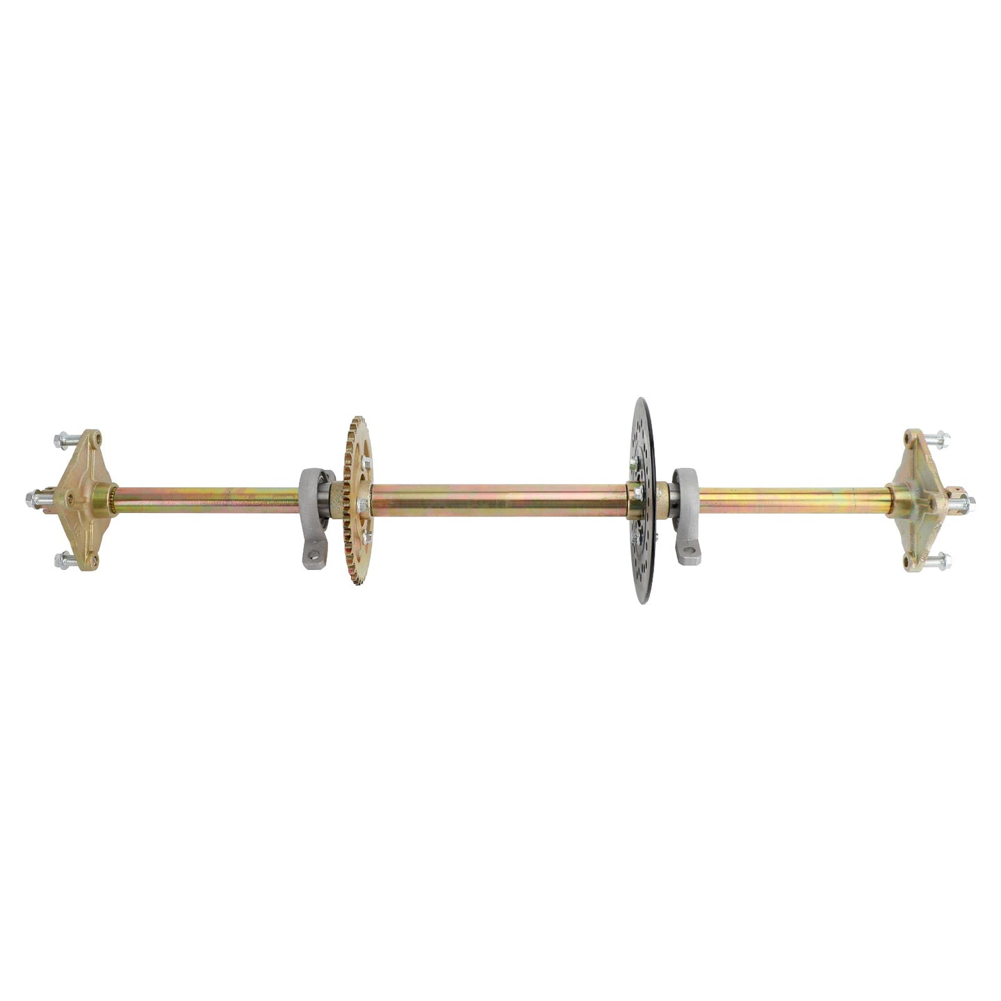 32" Rear Live Axle Kit with Sprocket, Brake & Wheel Hub – Replacement for ATV, Quad & Go Kart