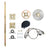 32" Rear Live Axle Kit with Sprocket, Brake & Wheel Hub – Replacement for ATV, Quad & Go Kart