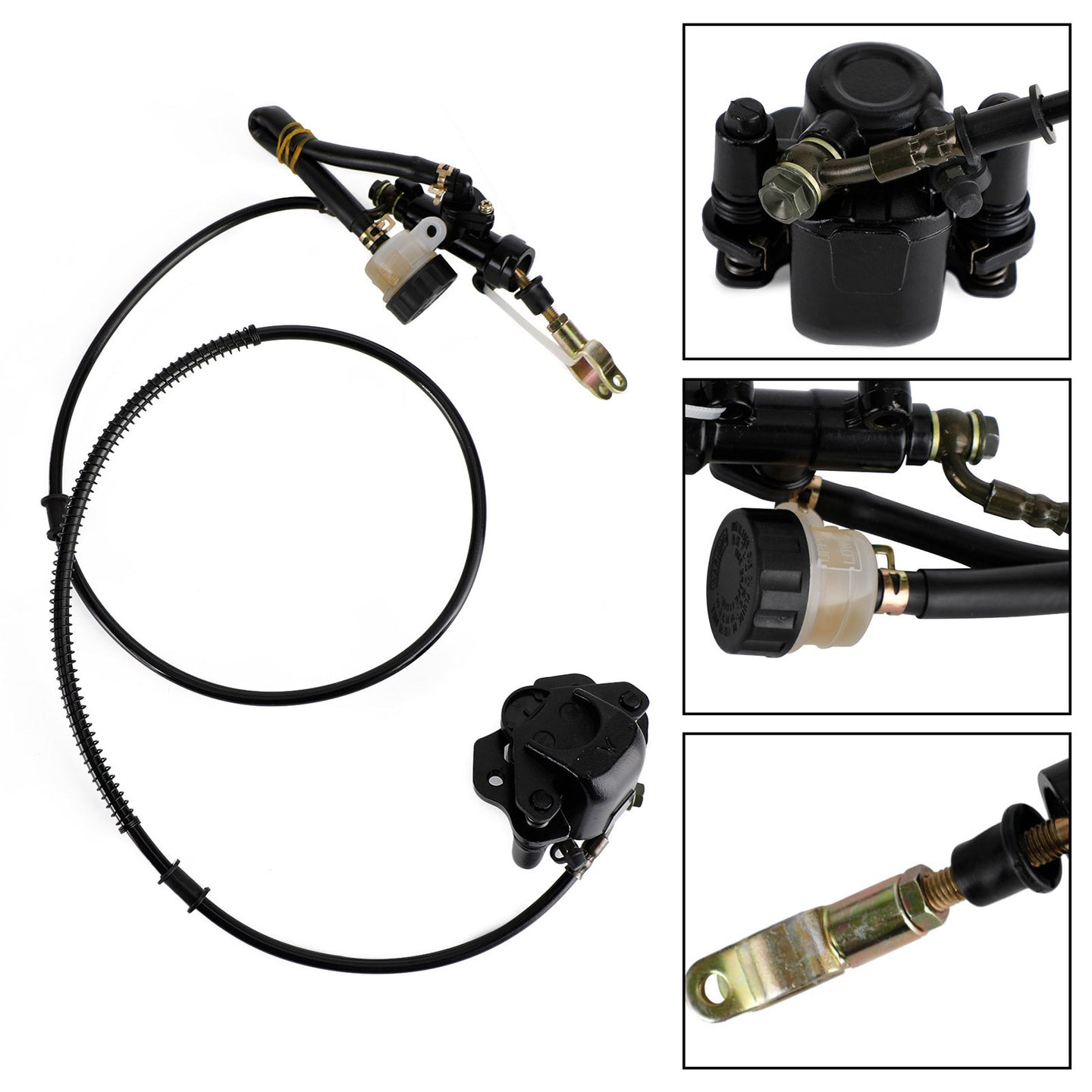 Go Kart ATV Rear Hydraulic Brake Caliper Master Cylinder Kit (Copy)