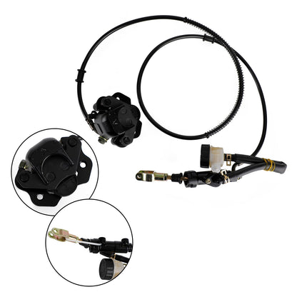 Universal Rear Hydraulic Brake Kit for Go Kart, Golf Cart, ATV – Complete Caliper & Master Cylinder