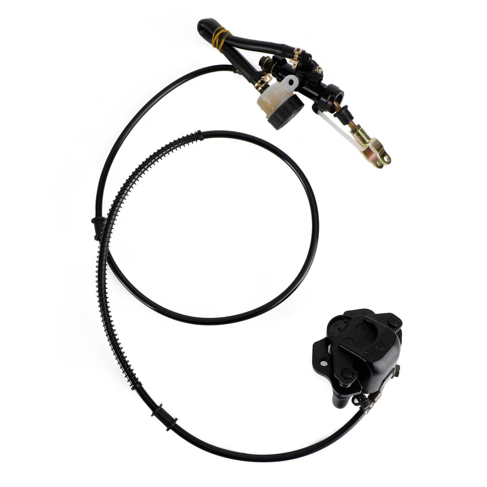 Universal Rear Hydraulic Brake Kit for Go Kart, Golf Cart, ATV – Complete Caliper & Master Cylinder