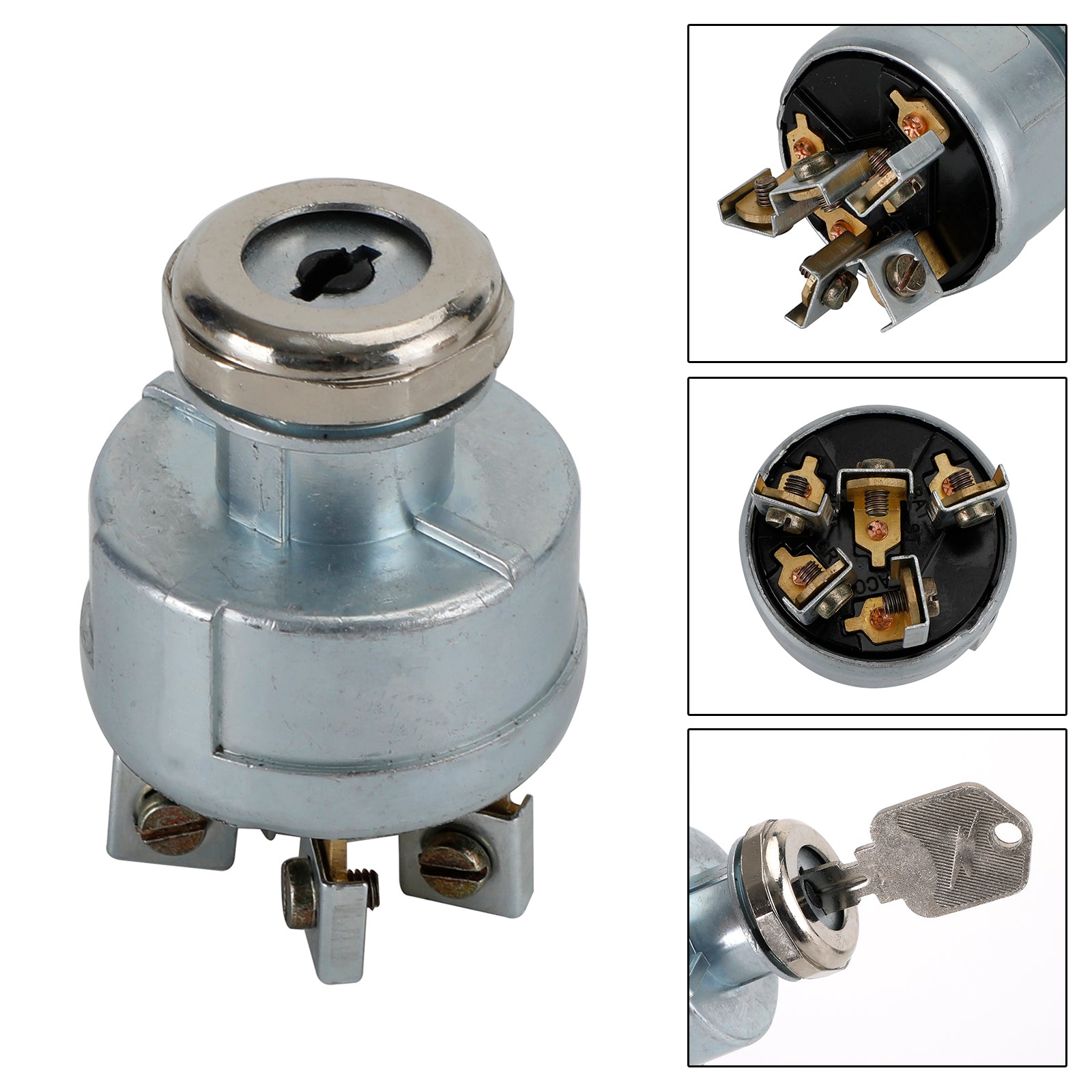 Ignition Switch For Clark Forklift 1723186 2339413 272041 7004210 With 2Keys