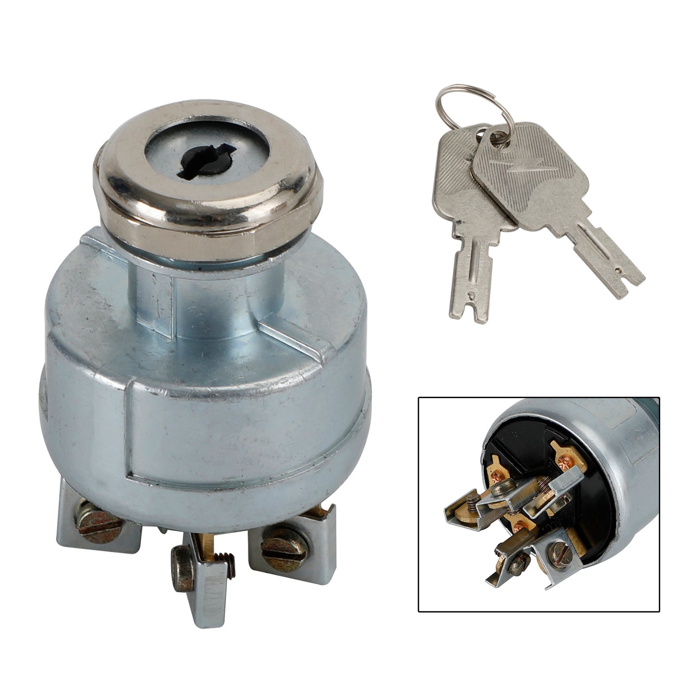Ignition Switch For Clark Forklift 1723186 2339413 272041 7004210 With 2Keys