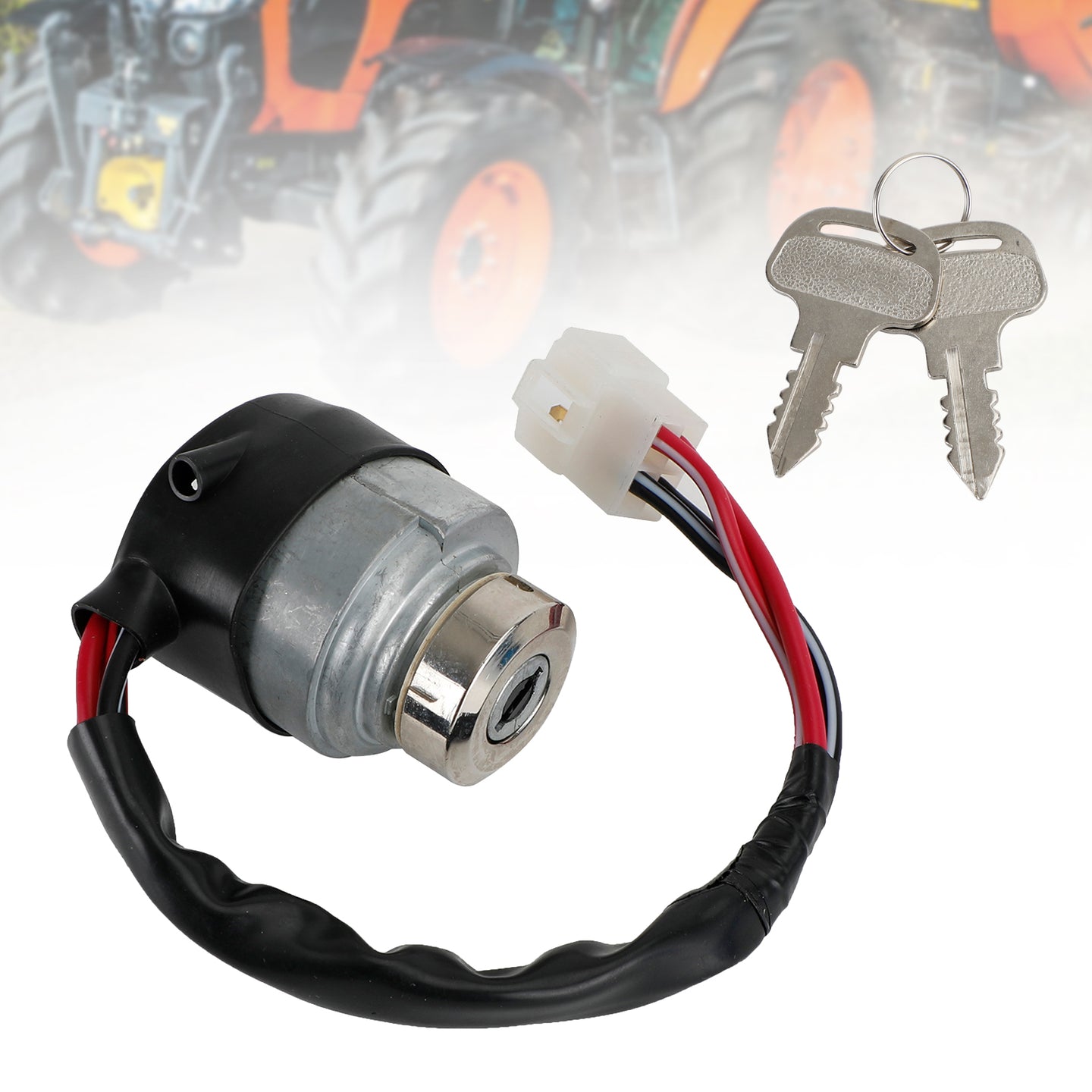 Kubota M4900 M5700 M6800 M8200 Ignition Switch W/2 Keys Fits 52200-41212