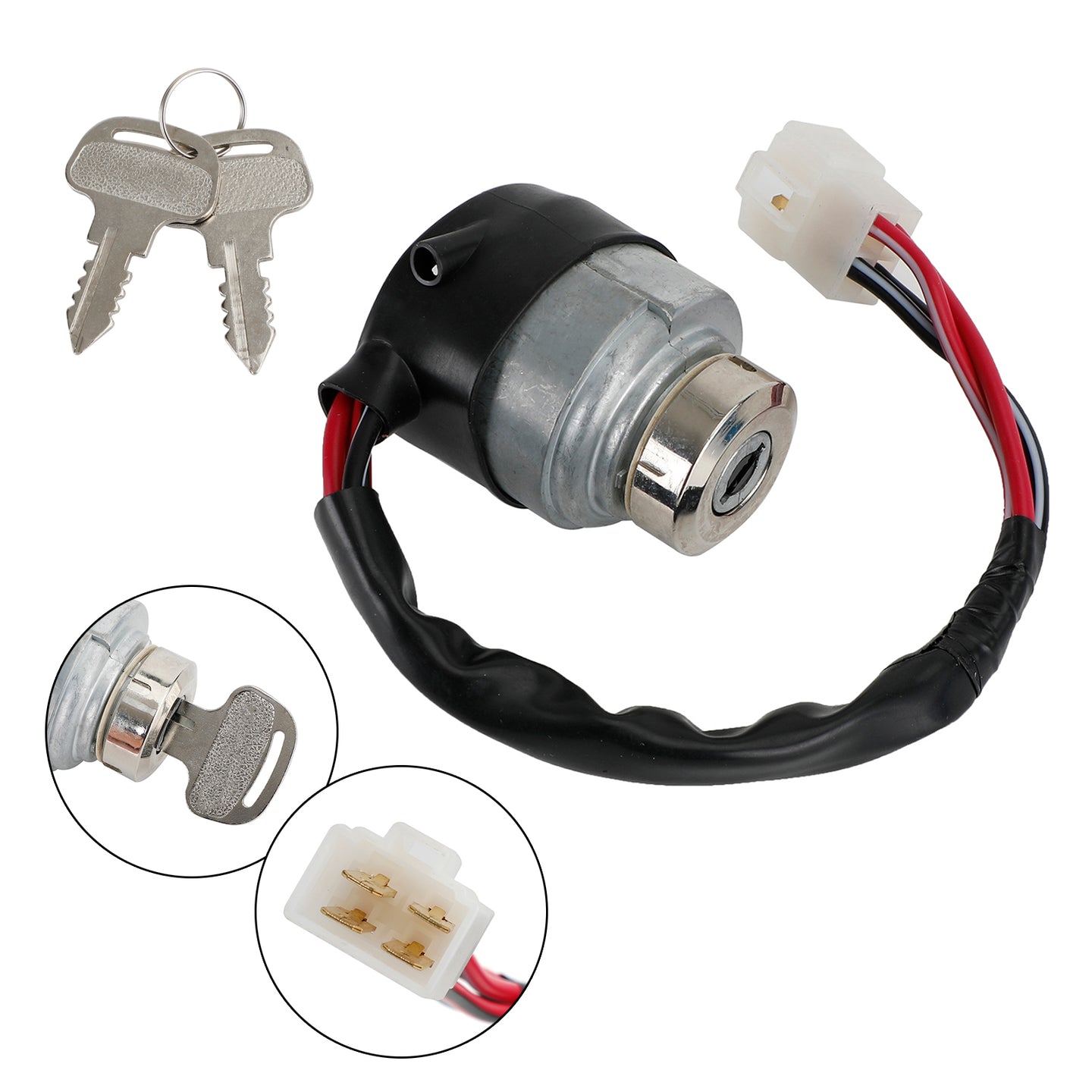 Kubota M4900 M5700 M6800 M8200 Ignition Switch W/2 Keys Fits 52200-41212