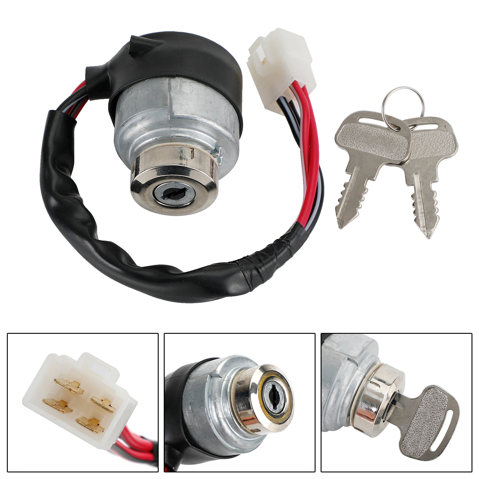 Kubota M4900 M5700 M6800 M8200 Ignition Switch W/2 Keys Fits 52200-41212