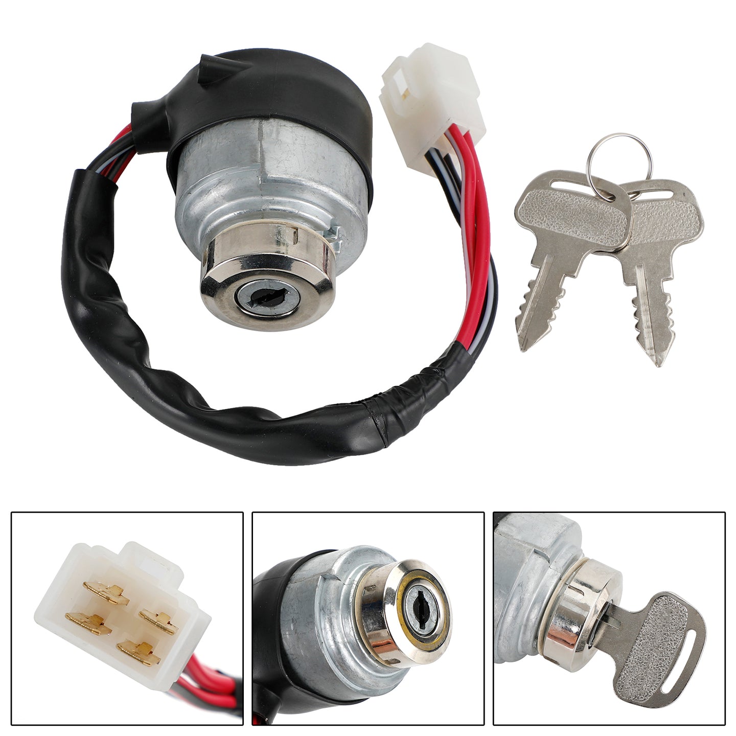 Kubota M4900 M5700 M6800 M8200 Ignition Switch W/2 Keys Fits 52200-41212