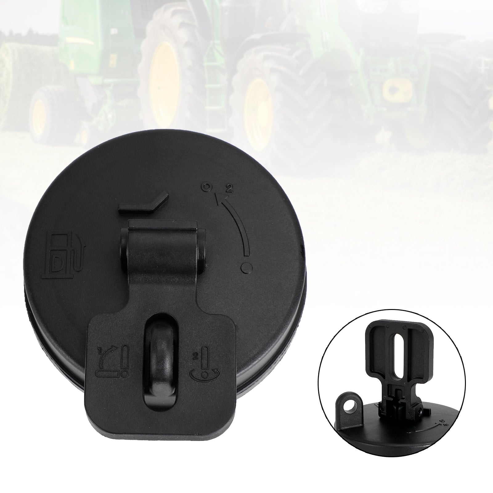 Locking Fuel Cap AT323462 – Compatible with John Deere, Hitachi & Volvo Excavators