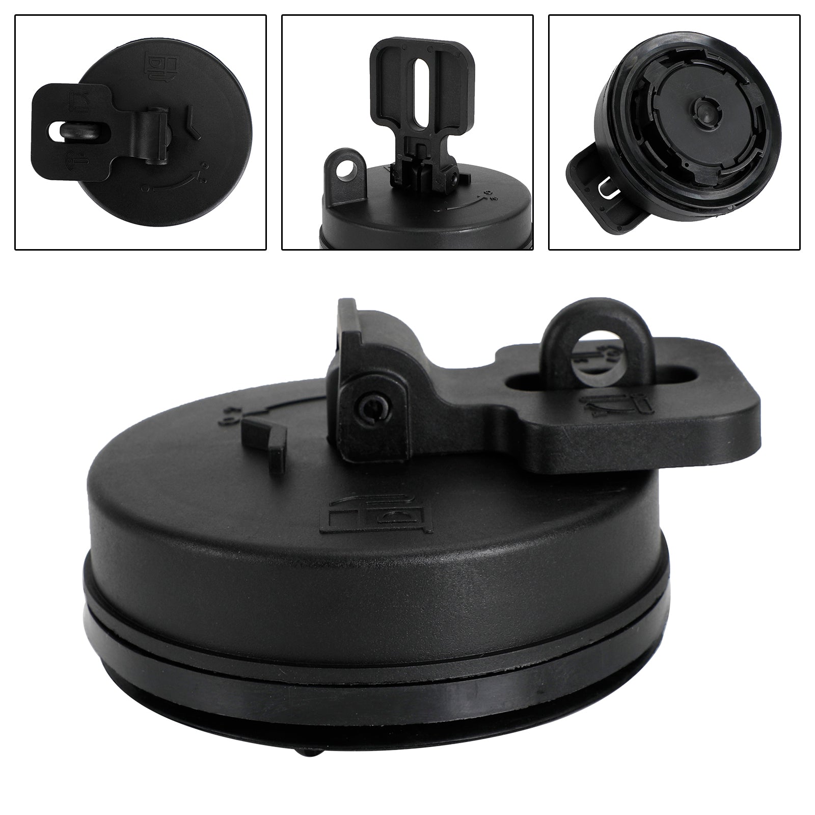 Locking Fuel Cap for John Deere, Hitachi & Volvo Excavators, Replaces AT323462 & 43843622