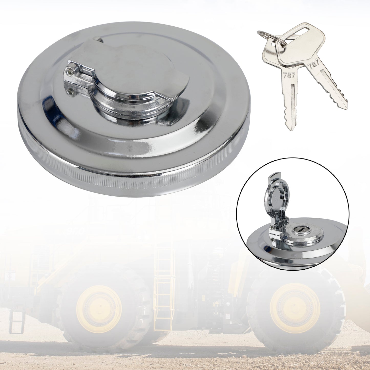 Fuel Tank Cap For Komatsu 20U-04-21361 Excavator PC40MR-1 PC50UU-2 PC75UU-3