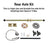 44.8 inch ATV Quad Go Kart Rear Live Axle Kit Sprocket Brake Wheel Hub Brake Assembly