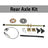 44.8 inch ATV Quad Go Kart Rear Live Axle Kit Sprocket Brake Hub (Copy)