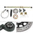44.8" (1140mm) Rear Live Axle Assembly, Complete Kit with Brake, 37T Sprocket, Hubs & 530 Chain for Go Kart ATV Quad