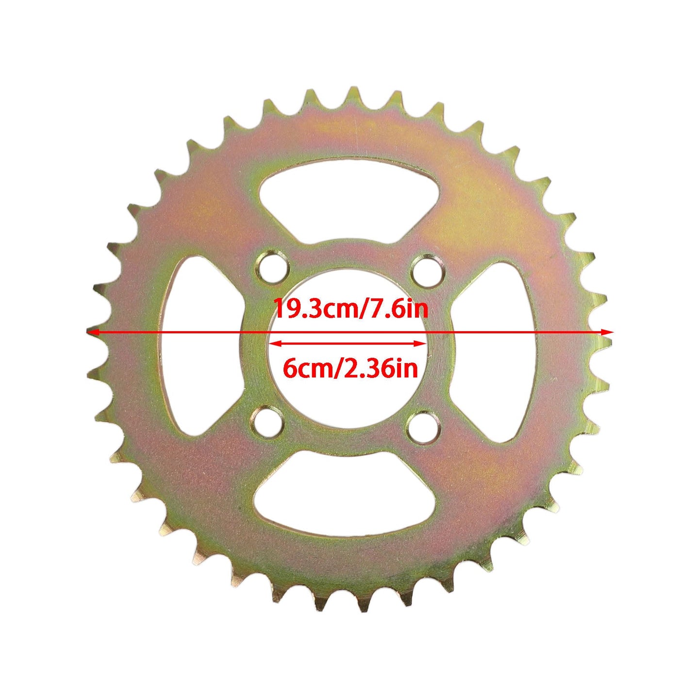 44.8" (1140mm) Rear Live Axle Assembly, Complete Kit with Brake, 37T Sprocket, Hubs & 530 Chain for Go Kart ATV Quad