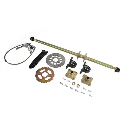44.8 inch ATV Quad Go Kart Rear Live Axle Kit Sprocket Brake Hub