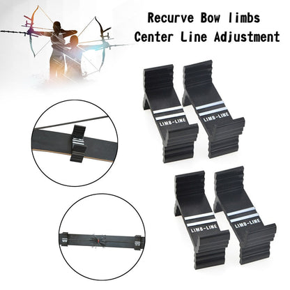4pcs Recurve Bow Limbs Center Line Adjustment Gauge Detector
