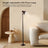 For Living Room/Office-Black Adjustable LED Floor & Table Lamp Dimmable 3 Colors