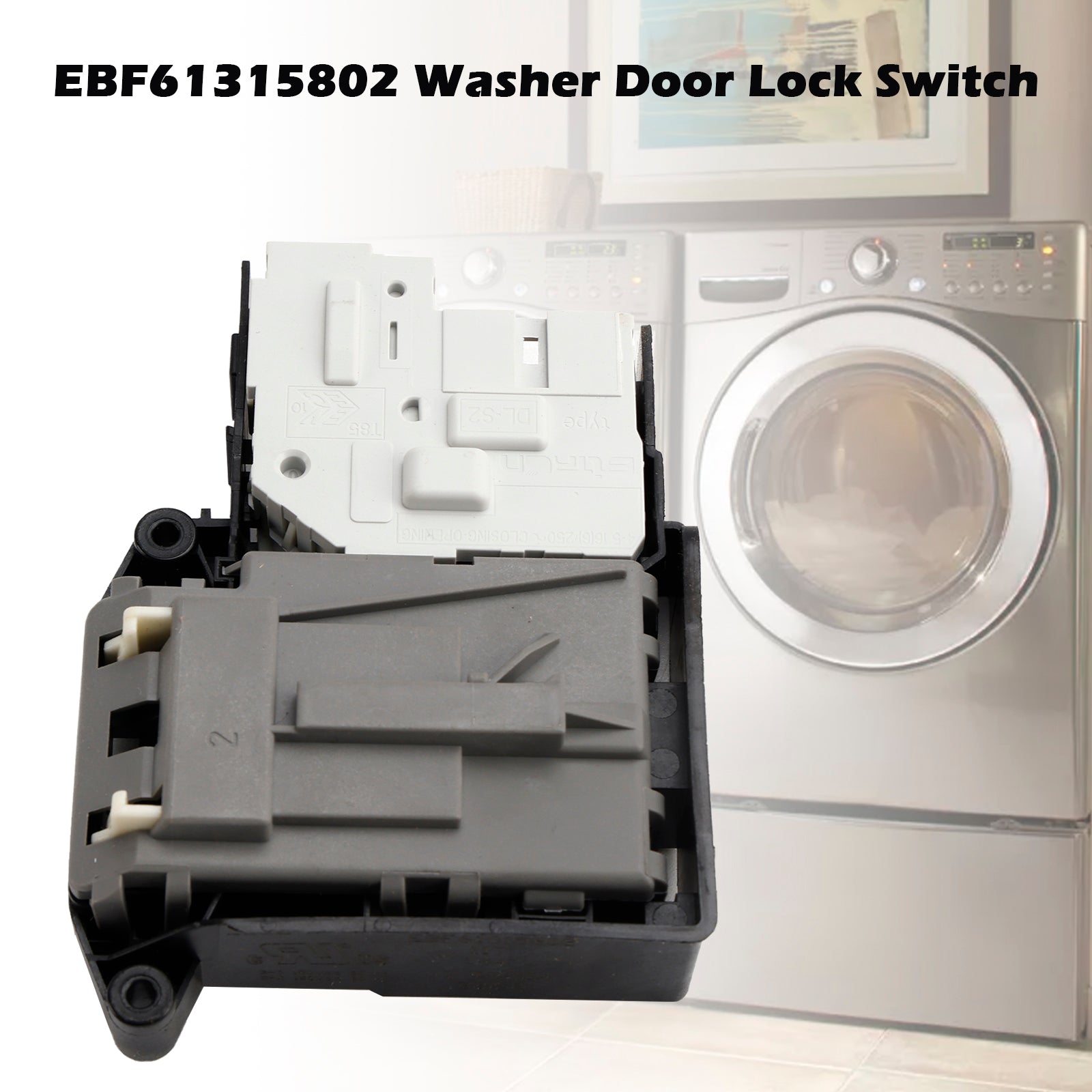 LG & Kenmore 796-Series Washer Door Lock Switch, Replaces EBF61315802, AP5672154, PS7792232