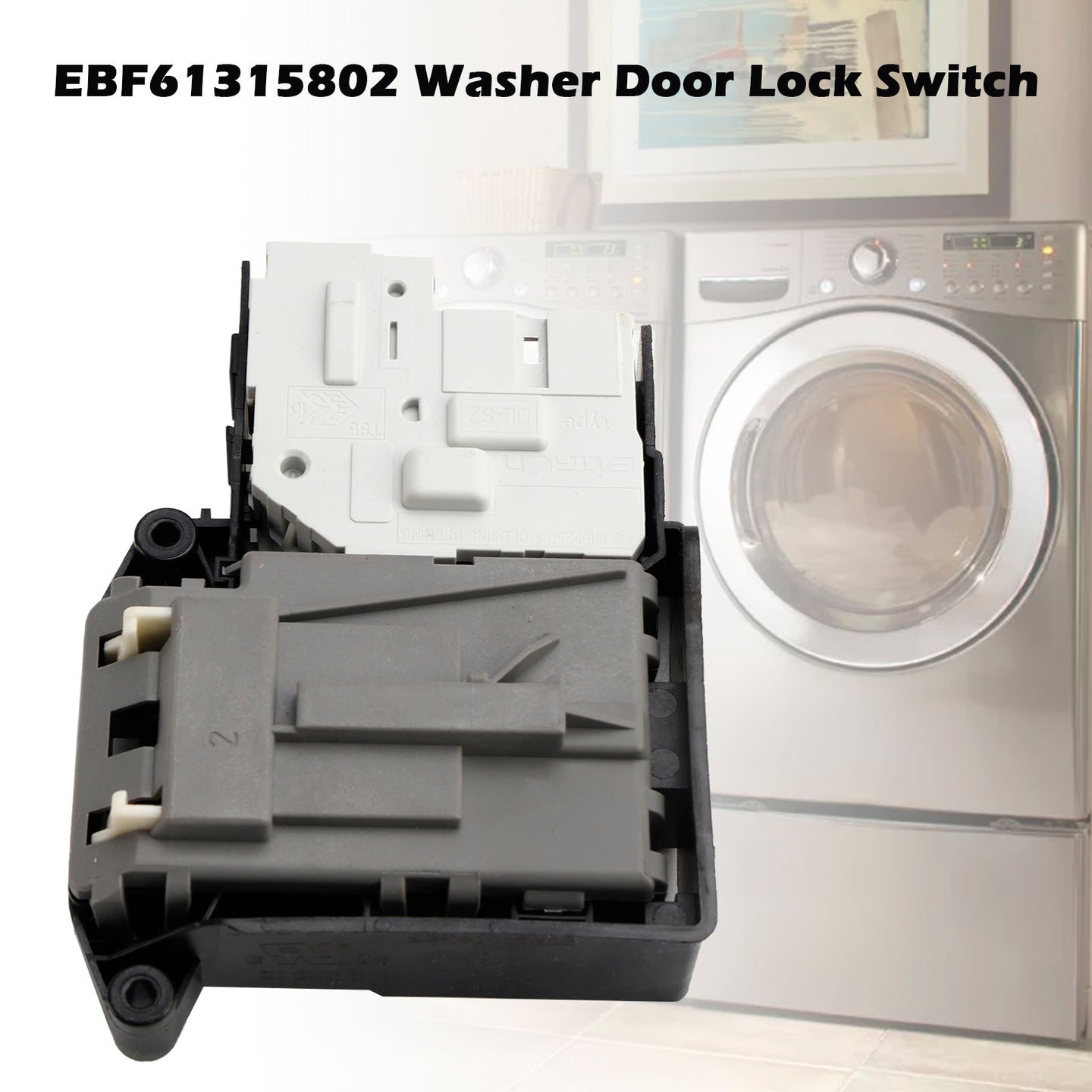 LG & Kenmore 796-Series Washer Door Lock Switch, Replaces EBF61315802, AP5672154, PS7792232
