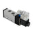 Pneumatic Electric Solenoid Air Valve 4V310-10 2 Position 5 Way PT 3/8", DC 12V