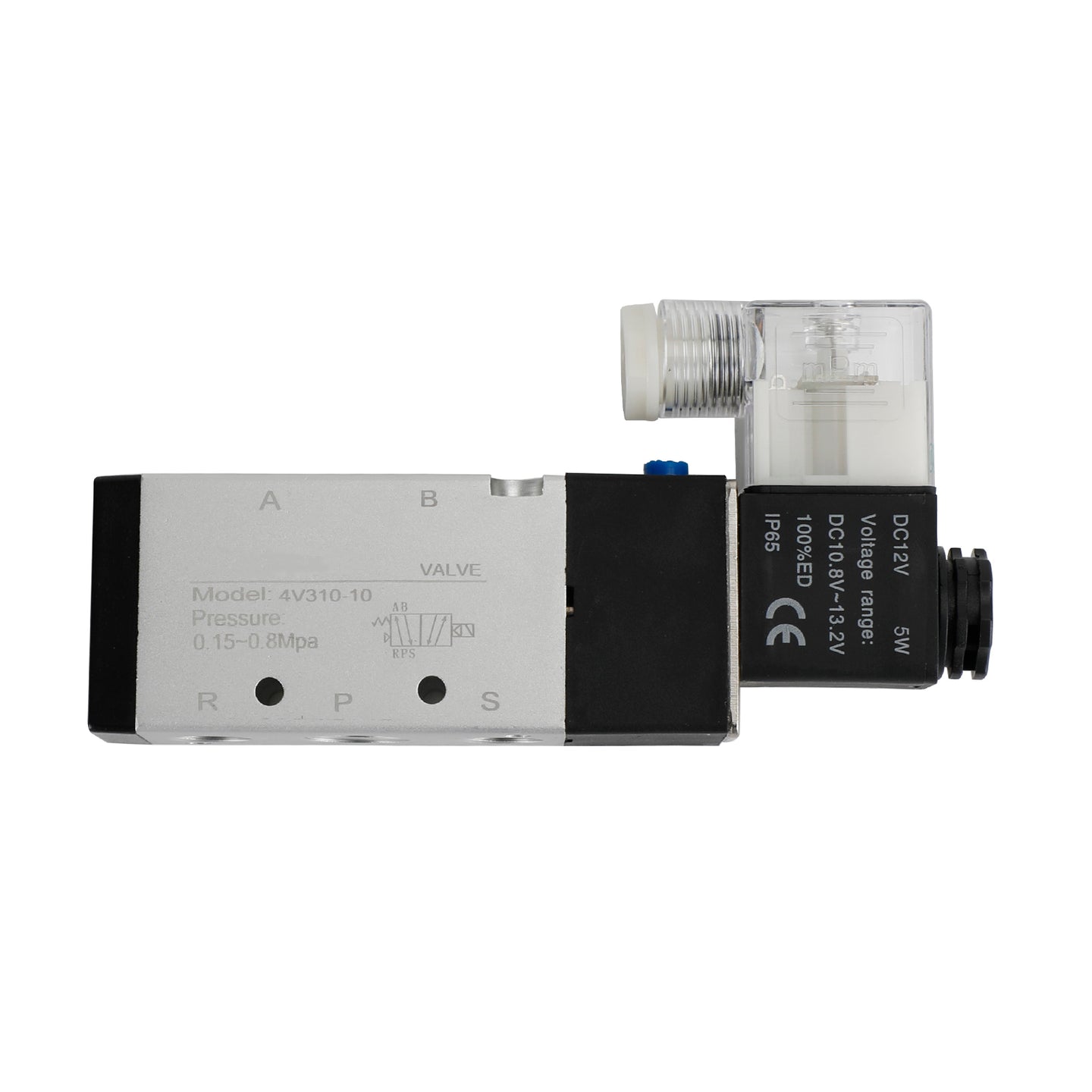 Pneumatic Electric Solenoid Air Valve 4V310-10 2 Position 5 Way PT 3/8", DC 12V