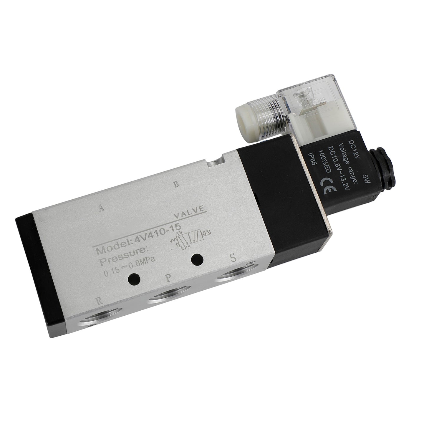 Pneumatic Electric Solenoid Air Valve 4V310-10 DC 12V 2 Position 5 Way PT 1/2"