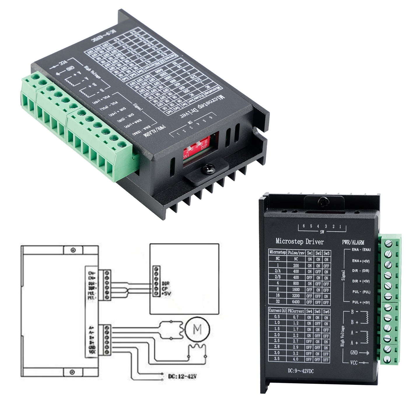 Stepper Motor Driver TB6600 4A DC9-40V For Nema 17 Nema 23 42/57/86 Motor