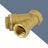 1/2"-1" NPT Thread Y Shaped Brass Strainer Filter Valve Connector For Water Oil, 1/2"