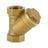 1/2"-1" NPT Thread Y Shaped Brass Strainer Filter Valve Connector For Water Oil, 1/2"