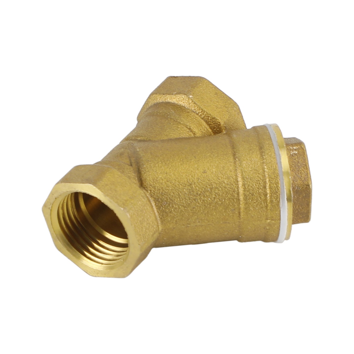1/2"-1" NPT Thread Y Shaped Brass Strainer Filter Valve Connector For Water Oil, 1/2"