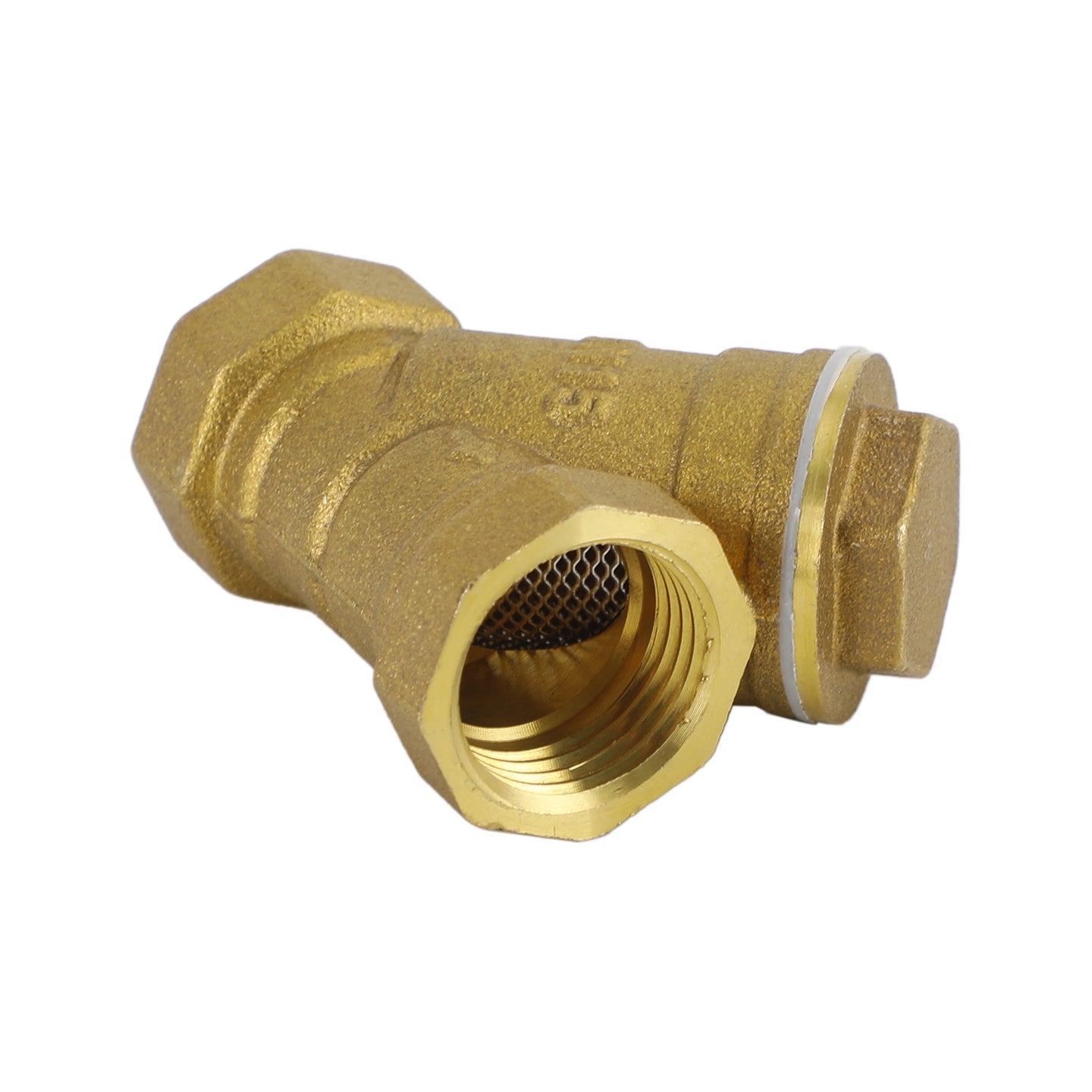 1/2"-1" NPT Thread Y Shaped Brass Strainer Filter Valve Connector For Water Oil, 1/2"