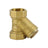 1/2" NPT Brass Y-Strainer Filter Valve, 232 PSI for Water, Gas & Oil Lines