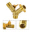 3 Way Shut off Ball Valve 1/2" Hose Barb Y Shaped Valve 2 Switch Brass Fitting