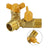 3 Way Shut off Ball Valve 1/2" Hose Barb Y Shaped Valve 2 Switch Brass Fitting