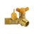 3 Way Shut off Ball Valve 1/2" Hose Barb Y Shaped Valve 2 Switch Brass Fitting