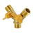 3 Way Shut off Ball Valve 1/2" Hose Barb Y Shaped Valve 2 Switch Brass Fitting