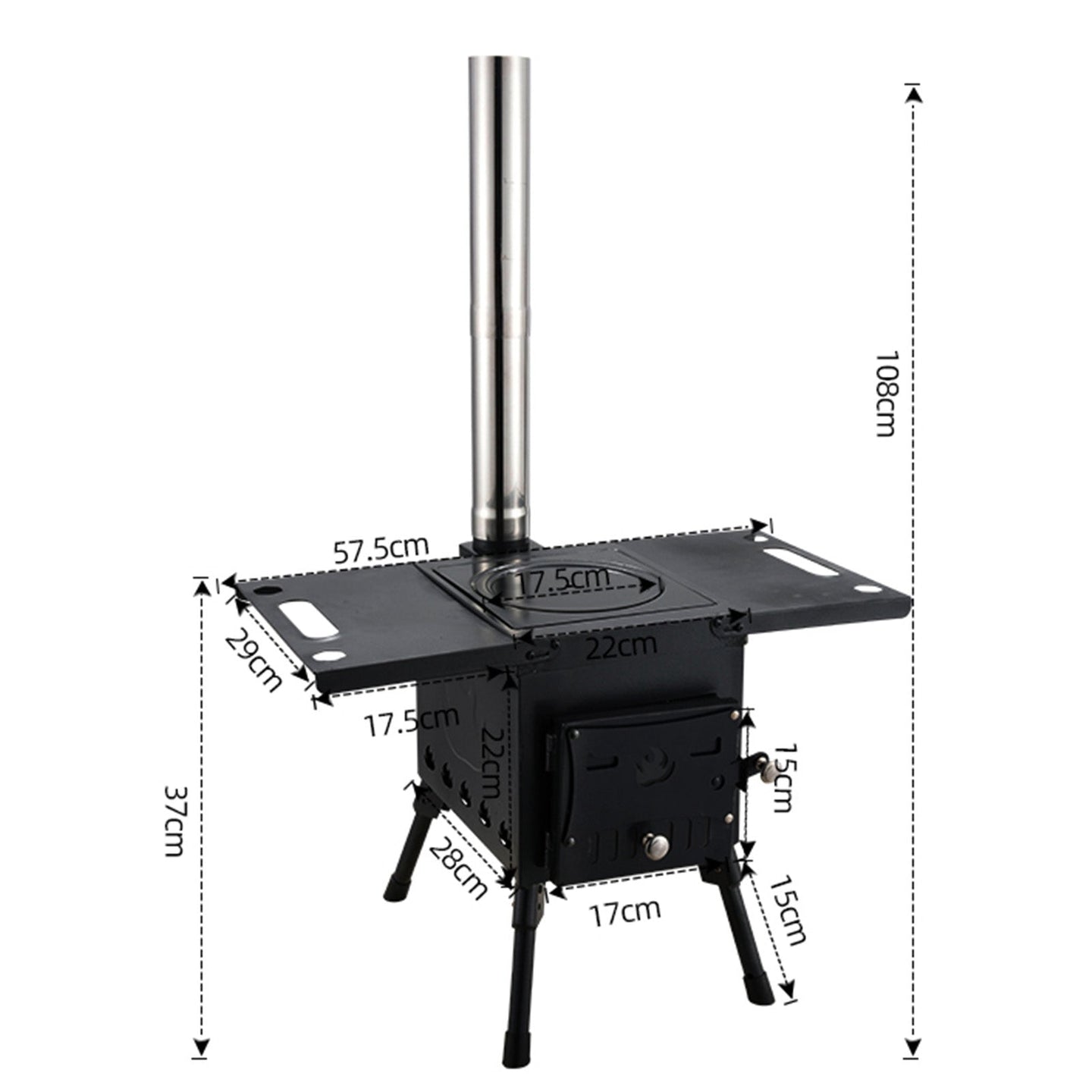 Outdoor Portable Camping Folding Wood Stove Picnic Cook Heat (Copy)