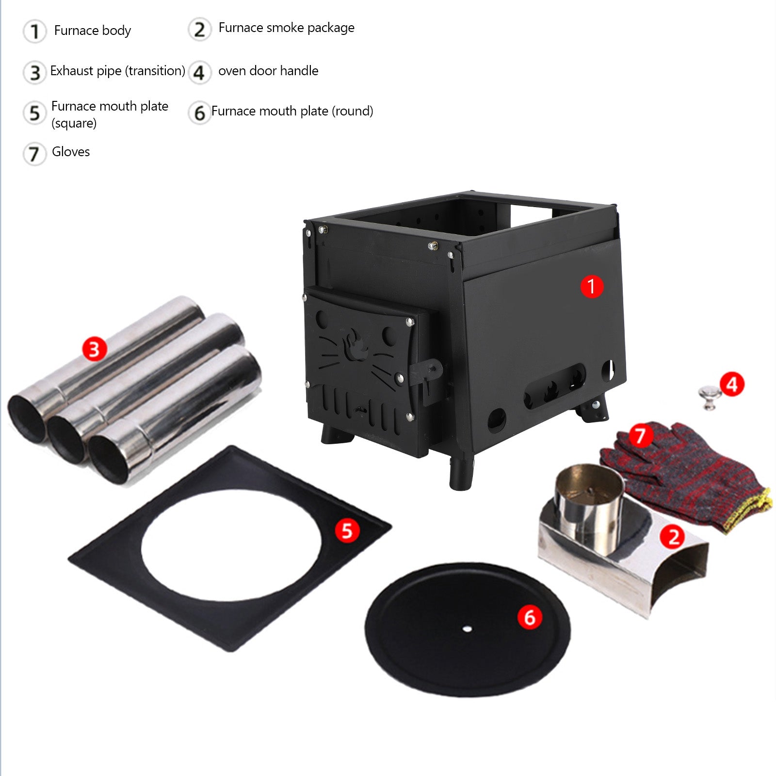 Outdoor Portable Camping Folding Wood Stove Picnic Cook Heat (Copy)