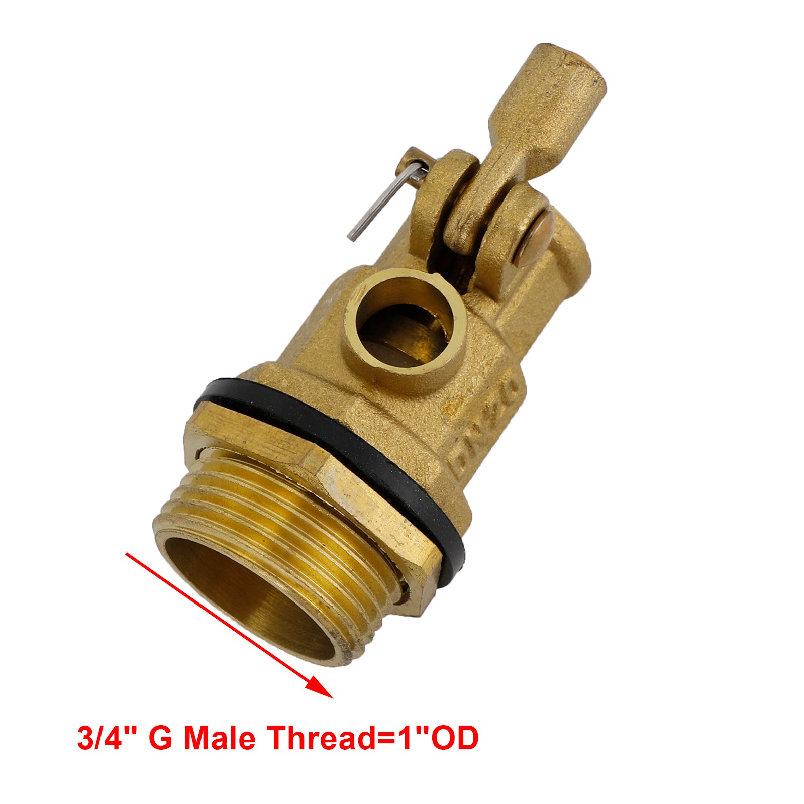1/2"-1"Male Thread Float Ball Valve Floating Ball Stainless Steel Water Sensor, 3/4"