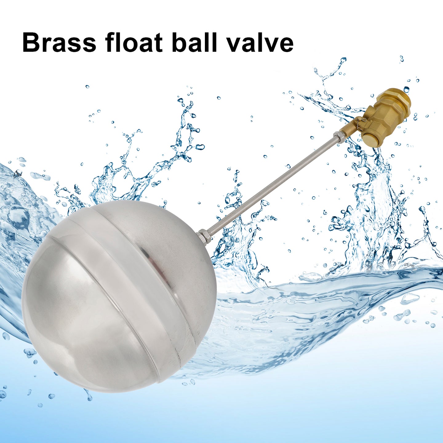 1/2"-1"Male Thread Float Ball Valve Floating Ball Stainless Steel Water Sensor, 1"