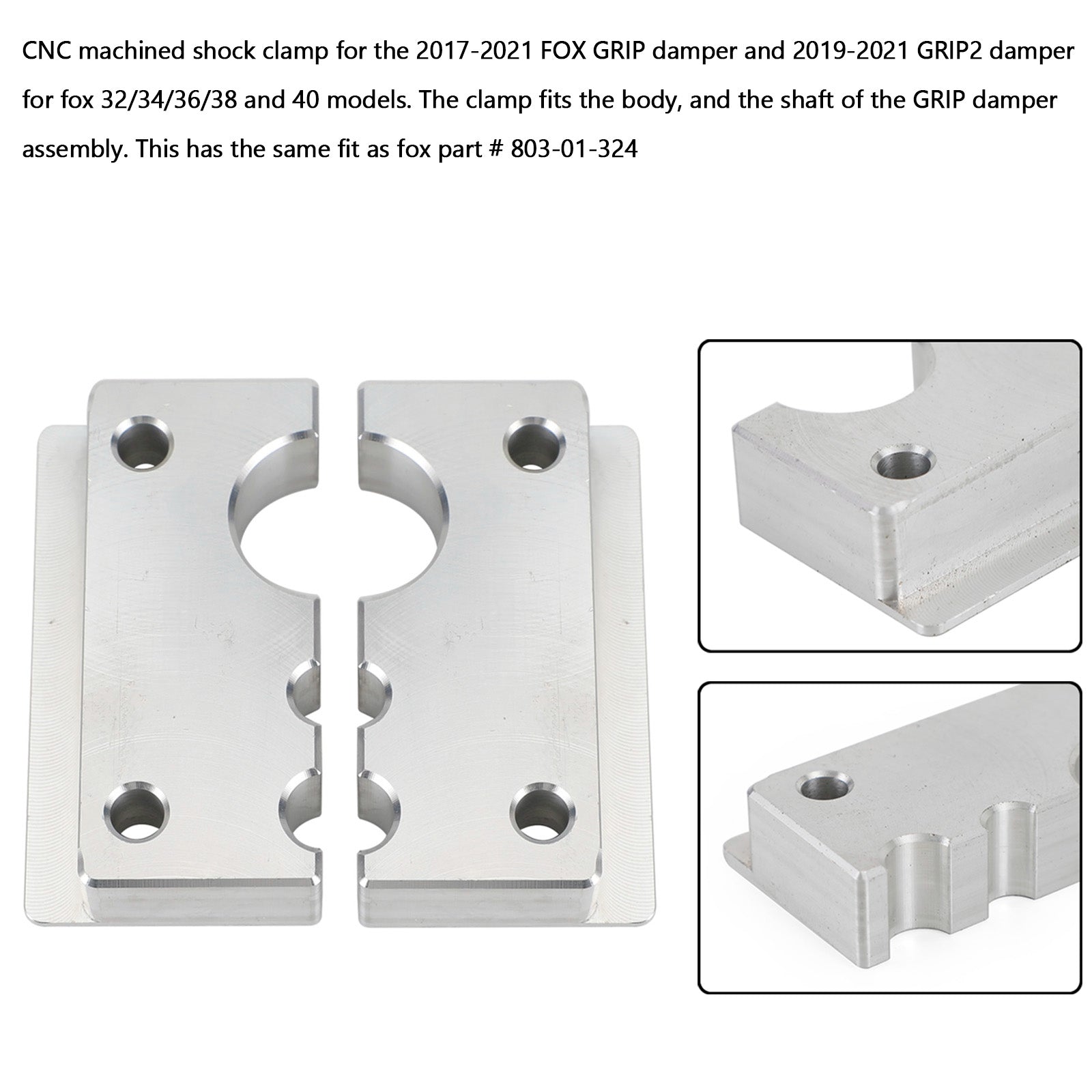 Damper Assembly Clamp Vise block #803-01-324 For Fox Fork Grip/Grip2 (Copy)