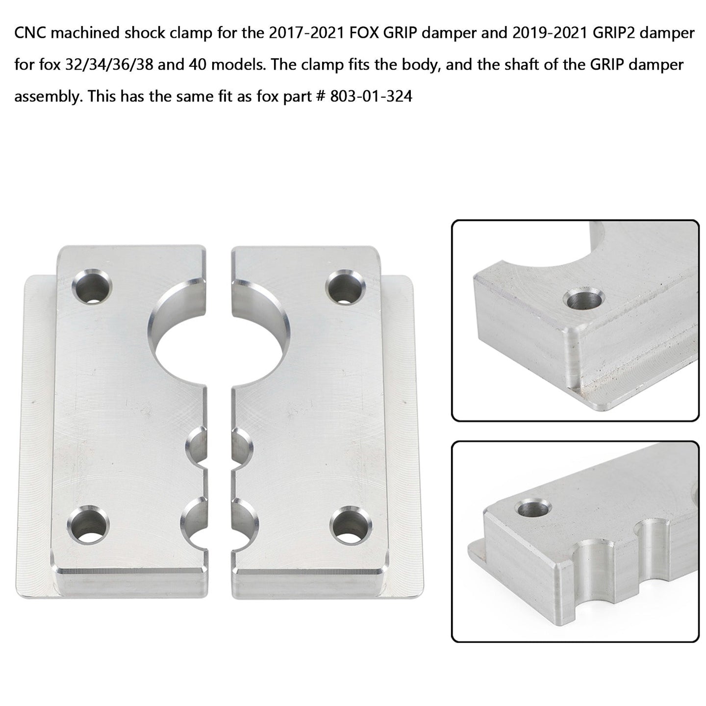 Damper Assembly Clamp Vise block #803-01-324 For Fox Fork Grip/Grip2 (Copy)